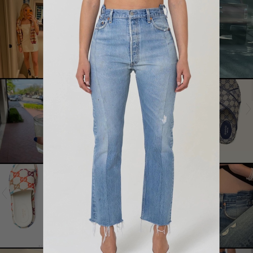 EB denim og reinvented light wash jeans